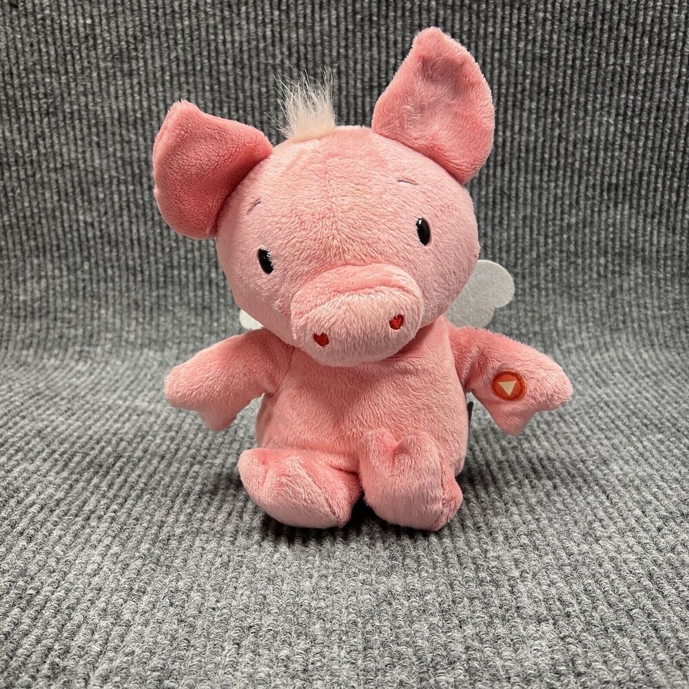 Hallmark Cupig 12" Plush Pink Cupid Pig Sings Dances Animated Stuffed Toy- VIDEO
